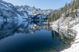 Mount Roosevelt over Snow Lake