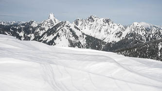 Kaleetan Peak and Chair Peak from West Granite Mountain