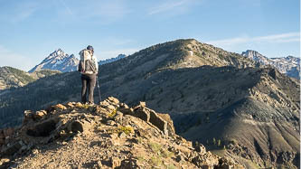 Stuart and Navaho Peak from the summit of Freedom Peak