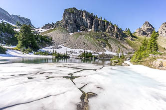 Box Ridge point 5,920 from a tarn below Alta