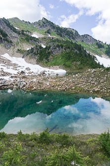 Lakes at the headwaters of the North Fork Sauk River