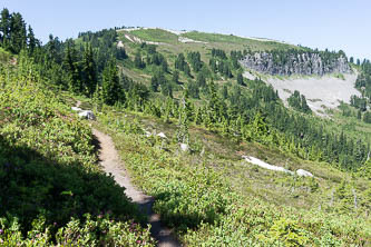 The east side of Bench Mark Mountain