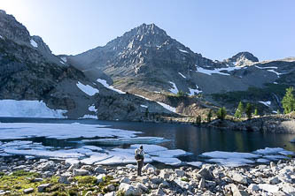 Black Peak over Wing Lake