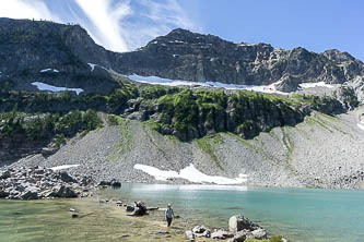 Corteo Peak over Lewis Lake