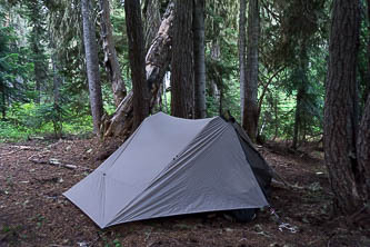 Camp at 5,500' on Gamma Ridge