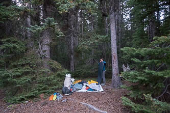 Camp near the airstrip