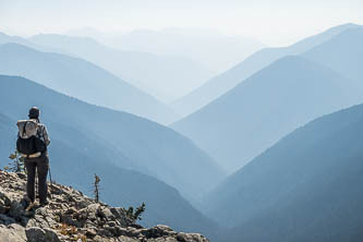 Canyon Creek drainage from the south ridge of Jim Pk