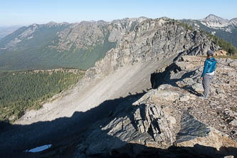 On the summit of Jim Peak