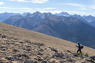 The Enchantment Range from the NE ridge of Big Slide