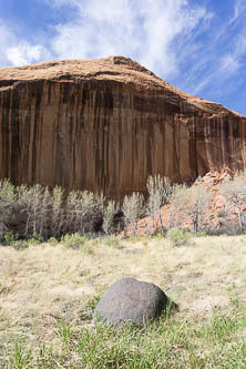 Volcanic boulder