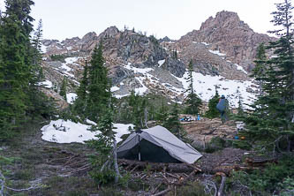 Camp in Van Epps Creek basin