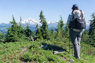 Glacier Peak from the summit of Fortune Mountain