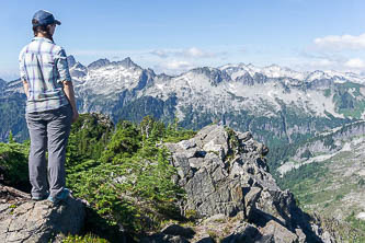 Mount Chaval from the summit of Hurricane Peak