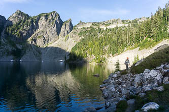 Hurricane Peak over Boulder Lake