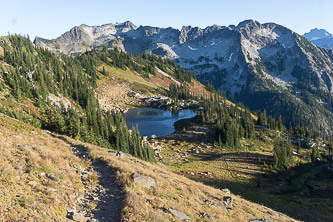 Grindstone Mountain over Upper Florence Lake