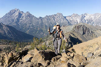 Stuart Range from the summit of Bean Peak