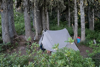 Camp in McGee basin