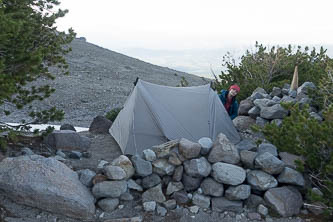 Camp between Cooper Spur and Lamberson Butte